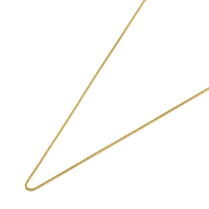 9ct Gold 1mm Wide Fine Spiga Chain - 20in - R9435
