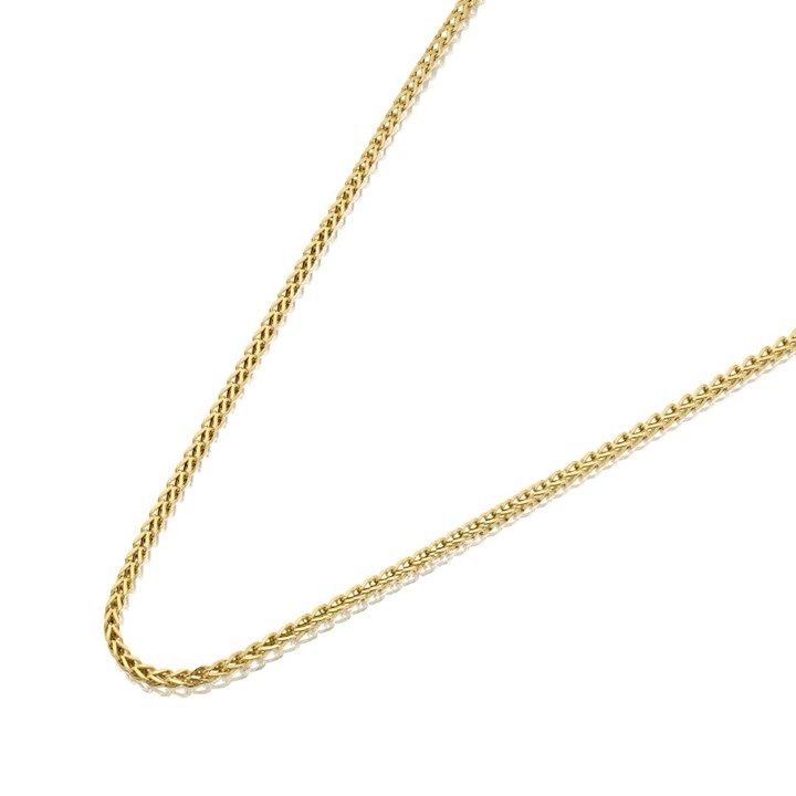 9ct Gold 1mm Wide Franco Chain - 22in - R9531