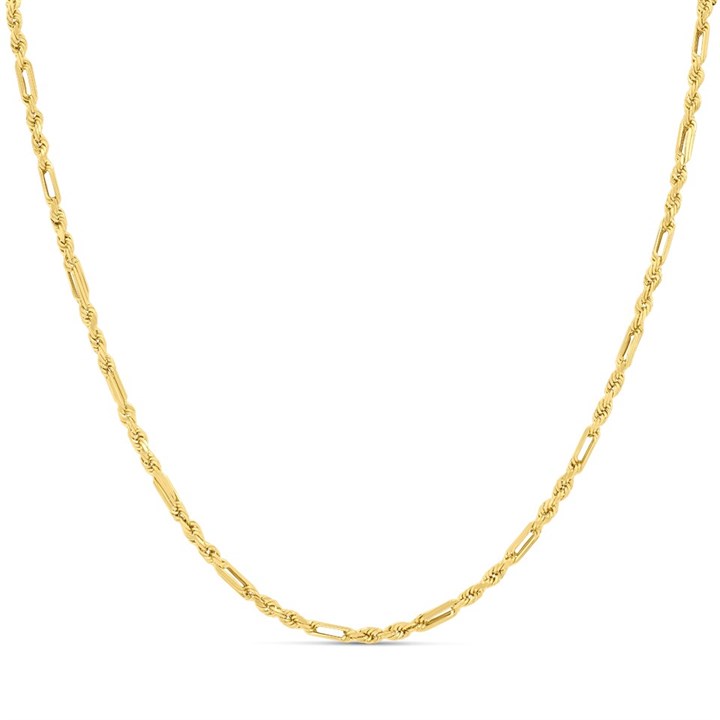 9ct Gold Hollow Figarope  Chain - R9553