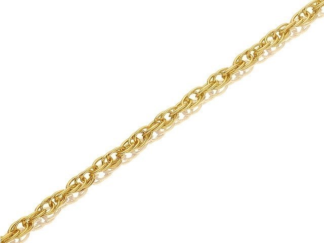 9ct Gold 1mm Wide Solid Prince Of Wales Chain - 18in - R9707