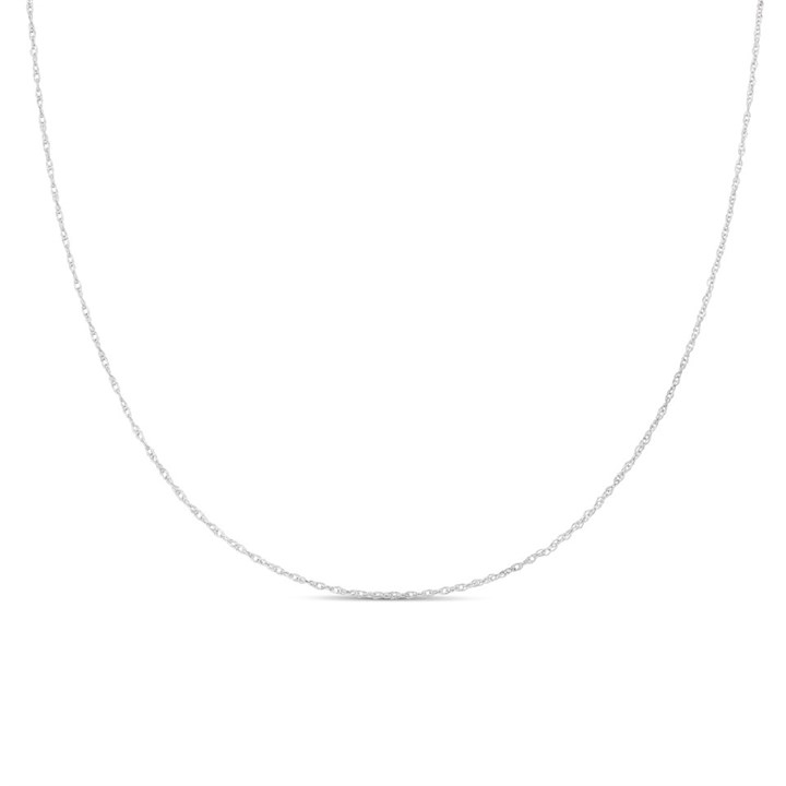 9ct White Gold 18in Prince Of Wales Chain - CHAINING CHAIN - R9761