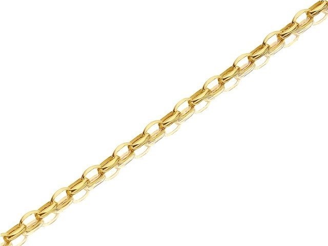 9ct Gold 2mm Wide Diamond Cut Hollow Belcher Chain - 16in - R9804
