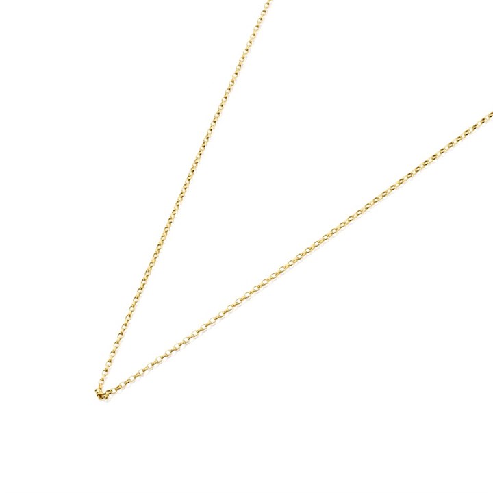 9ct Gold 1mm Wide Diamond Cut Belcher Chain - 20in - R9823