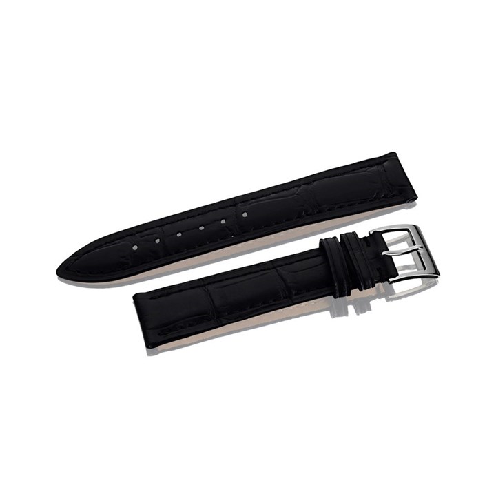 Black Leather Watch Strap - 18mm - S1015