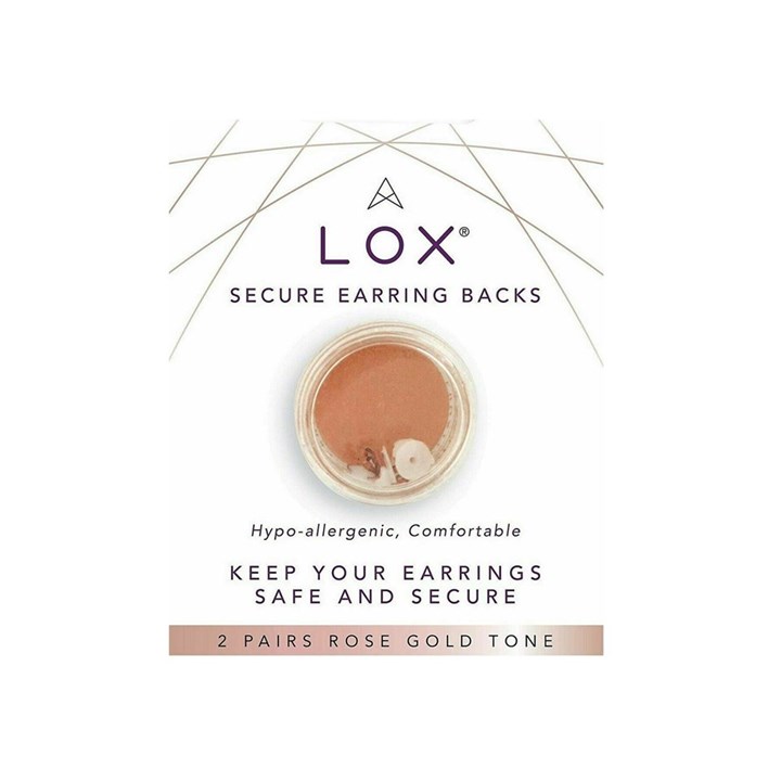 Lox Rose Tone Earring Backs - S7604