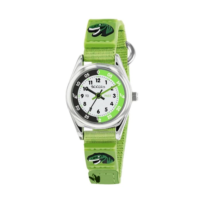 Tikkers TK0149 Green Rip Strap Dinosaur Children's Watch - W01114