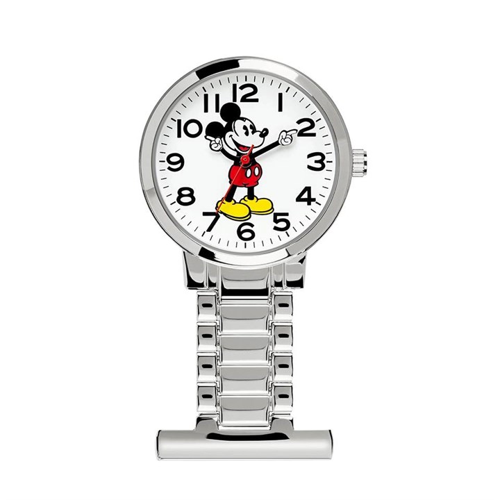 Disney MK8159ARG Mickey Mouse Fob Watch - W01137