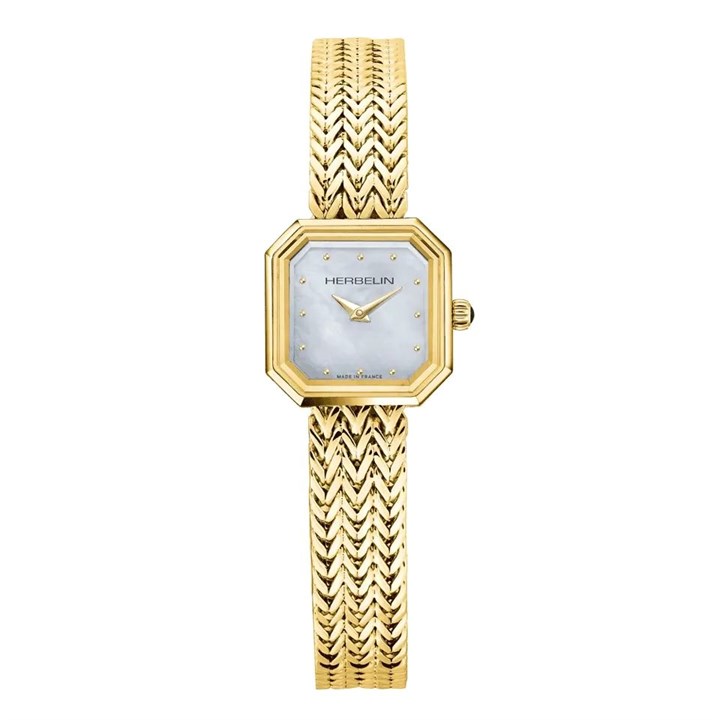 Herbelin 17436BP19 Octogone Gold Tone Bracelet Watch - W03115