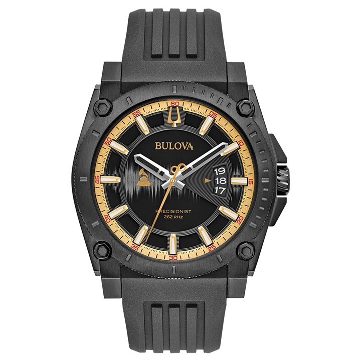 Bulova 98B294 Precisionist Grammy Edition Black Strap Watch - W09233