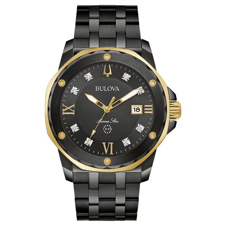 Bulova Marine Star 98D176  Diamond Bracelet Watch - W09253