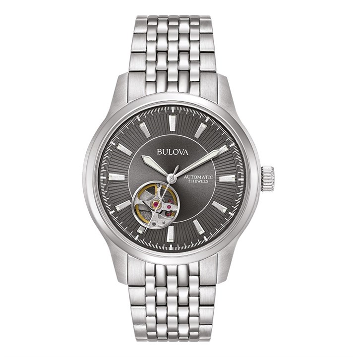 Bulova 96A190 Stainless Steel Automatic Bracelet Watch - W09300