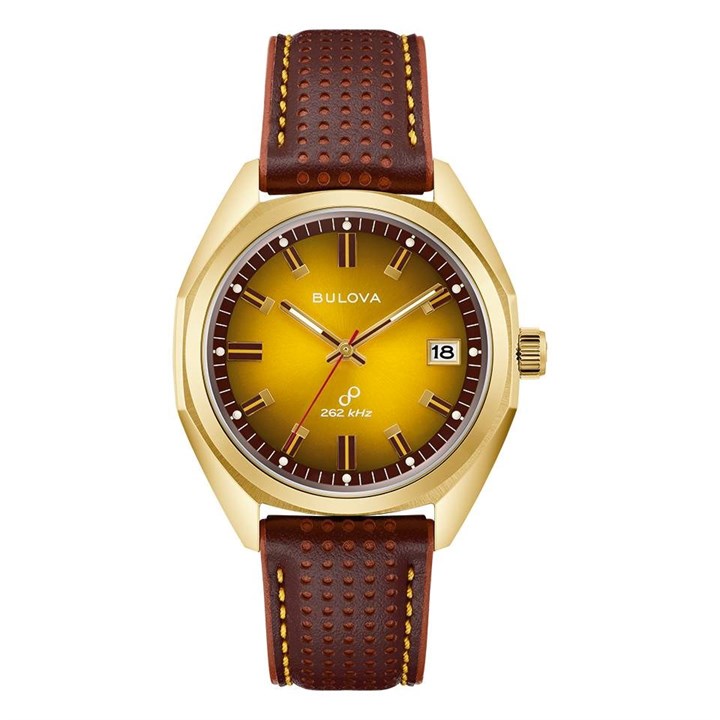 Bulova Jet Star 97B214 1973 Leather Strap Watch - W09321