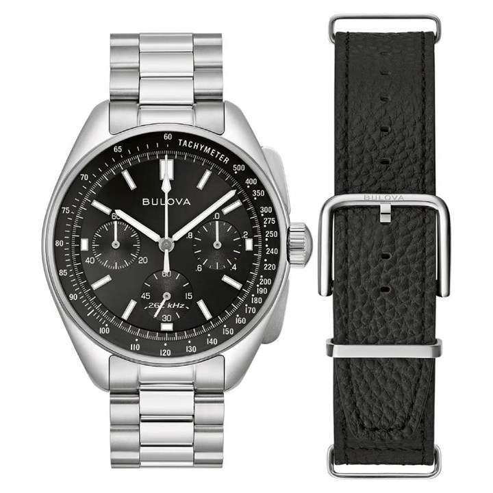 Bulova Archive Series 96K111 Lunar Pilot Watch And Nato Strap - W09359