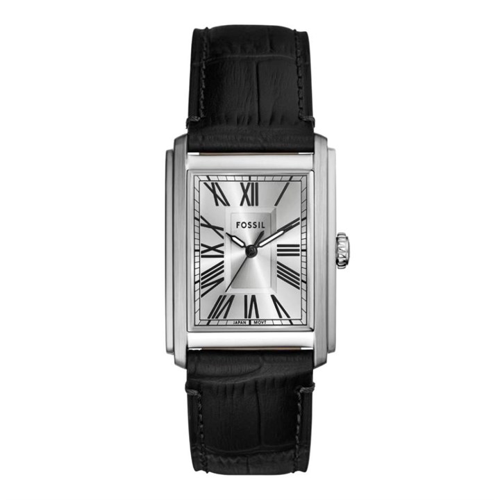 Fossil FS6078 Carraway Black Leather Strap Watch - W10371