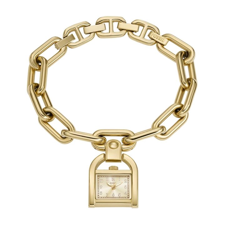 Fossil ES5372 Harwell Gold Plated Charm Bracelet Watch - W10375