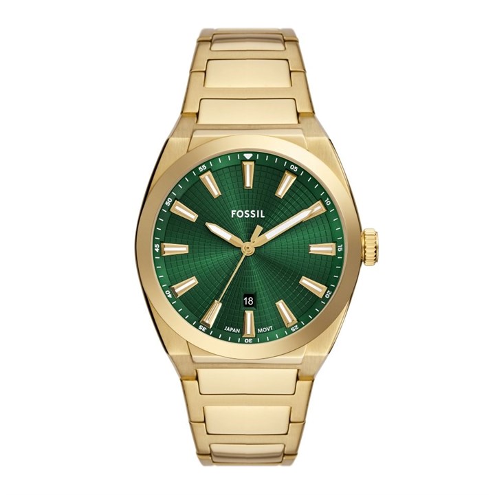 Fossil FS6090 Everett Green Dial Bracelet Watch - W10384