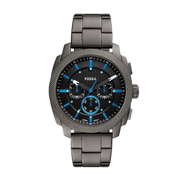 Fossil FS6098 Machine Chronograph Gunmetal Bracelet Watch - W10400