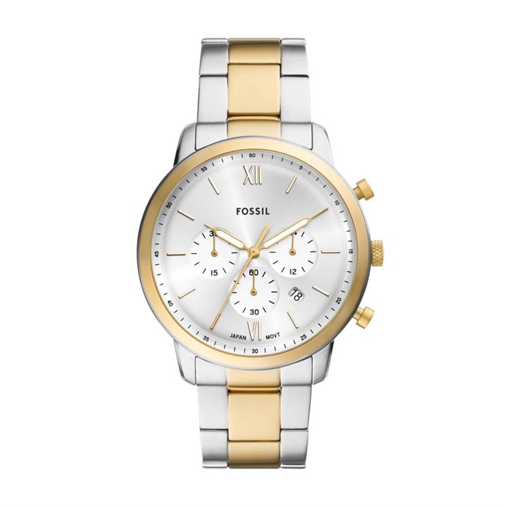 Fossil FS6112 Neutra Chronograph Two Tone Bracelet Watch - W10401