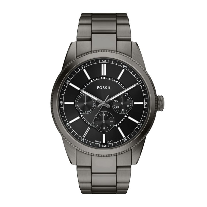 Fossil FS6136 Pearson Multifunction Gun Metal IP Bracelet Watch - W10423