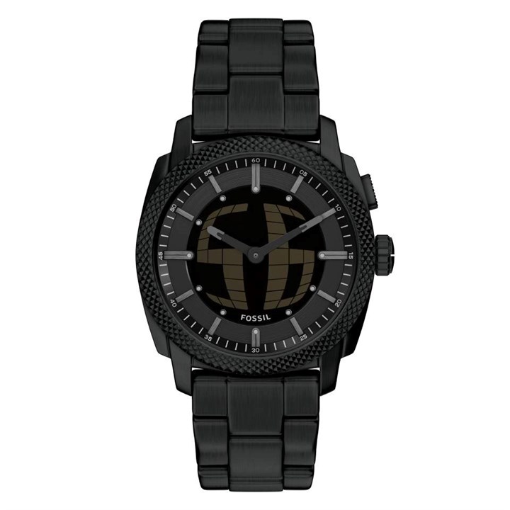 Fossil FS6156 Machine Big Tic Black IP Bracelet Watch - W10483