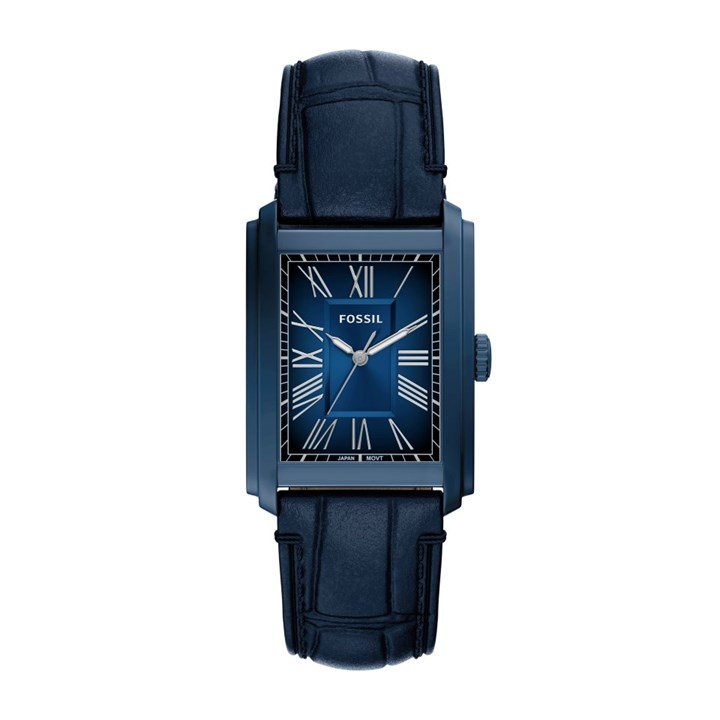Fossil FS6170 Carraway Blue Leather Strap Watch - W10492