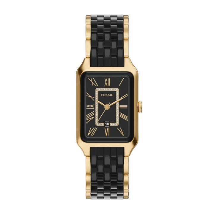 Fossil CE1135 Raquel Black Ceramic Bracelet Watch - W10510