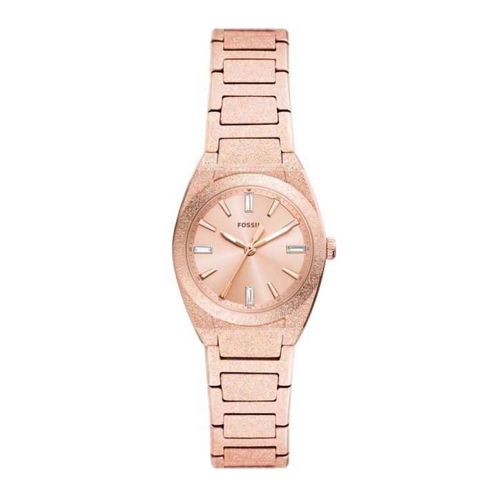 Fossil ES5523 Everett Rose Tone Bracelet Watch - W10543