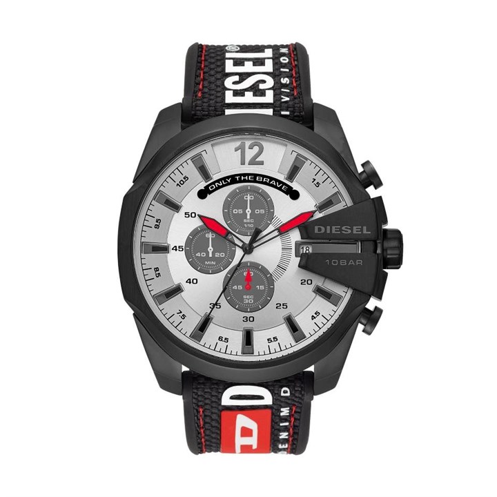 Diesel DZ4512 Mega Chief Chronograph Rubber Strap Watch - W11210