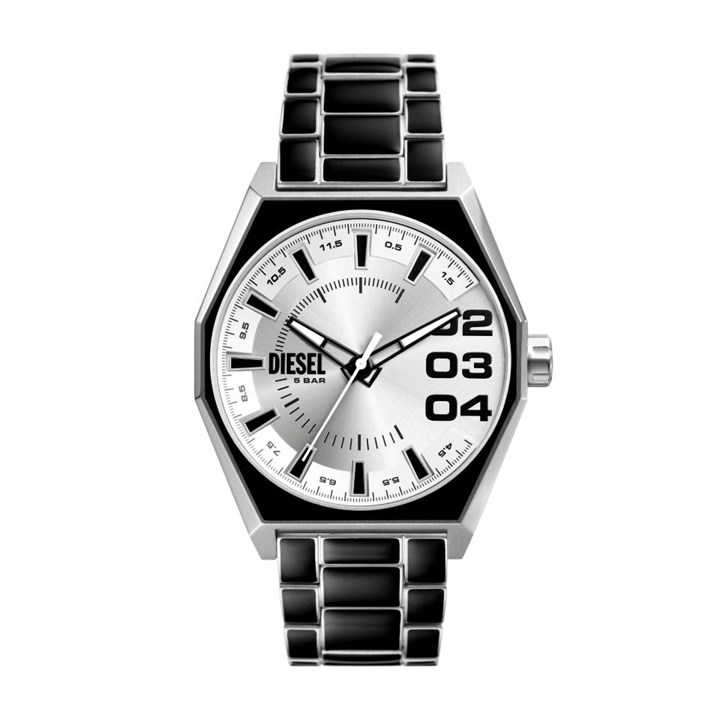 Diesel DZ2195 Scraper Black Enamel Bracelet Watch - W11293