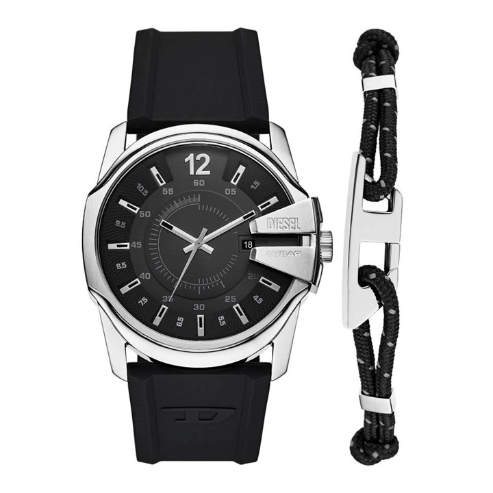 Diesel DZ4700SET Master Chief Watch And Nylon Bracelet Gift Set - W11364