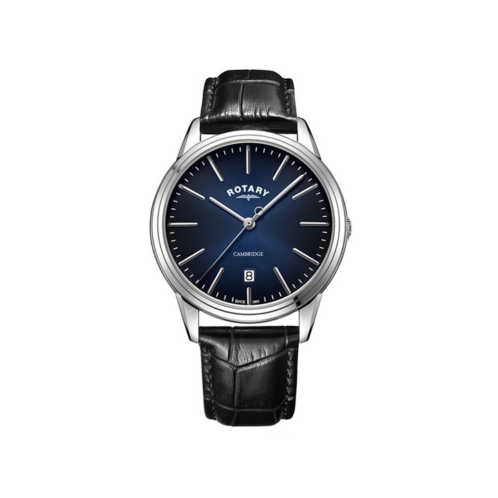 Rotary GS05390/05 Cambridge Black Leather Strap Watch - W13110
