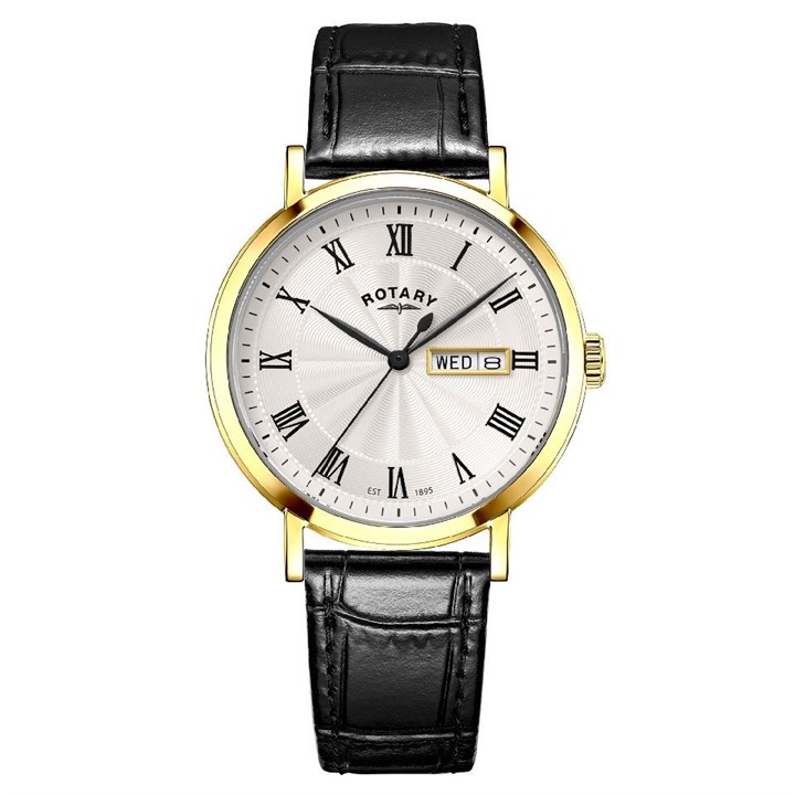 Rotary GS05423/01 Heritage Black Leather Strap Watch - W13159