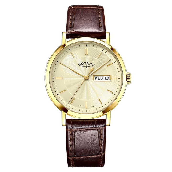 Rotary GS05423/03 Heritage Brown Leather Strap Watch - W13160