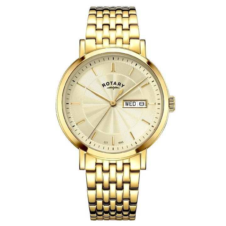 Rotary GB05423/03 Heritage Gold Tone Bracelet Watch - W13176