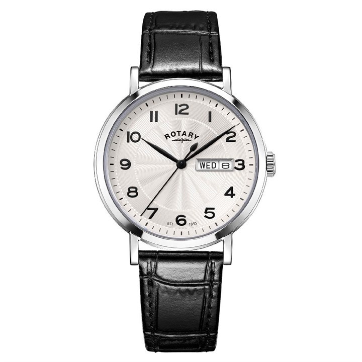 Rotary GS05420/22 Heritage Black Leather Strap Watch - W13177