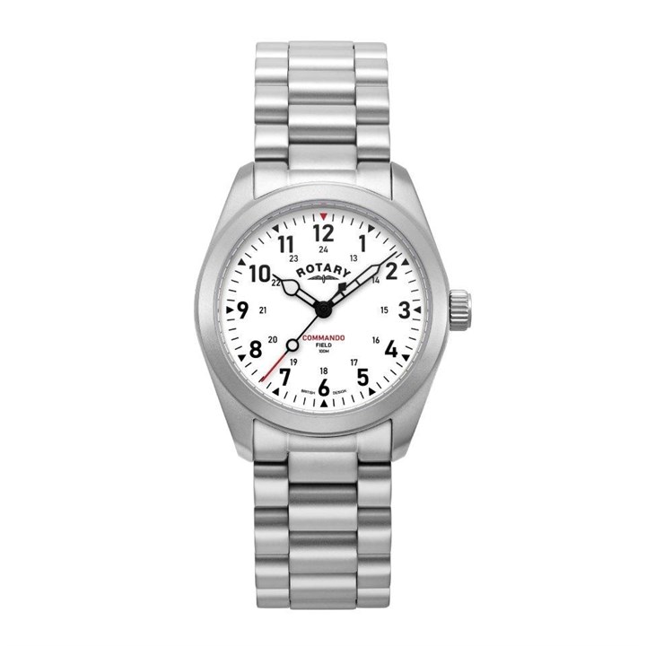 Rotary GB05535/18 Commando Stainless Steel Bracelet Watch - W13221