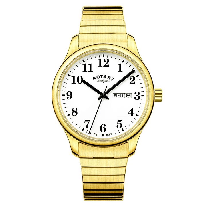 Rotary GB05762/18 Heritage Altera Gold Tone Expanding Bracelet Watch - W13302