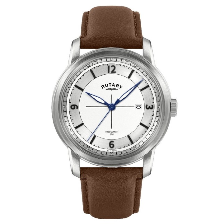 Rotary RGS10005/06 Heritage Field Brown Leather Strap Watch - W13310
