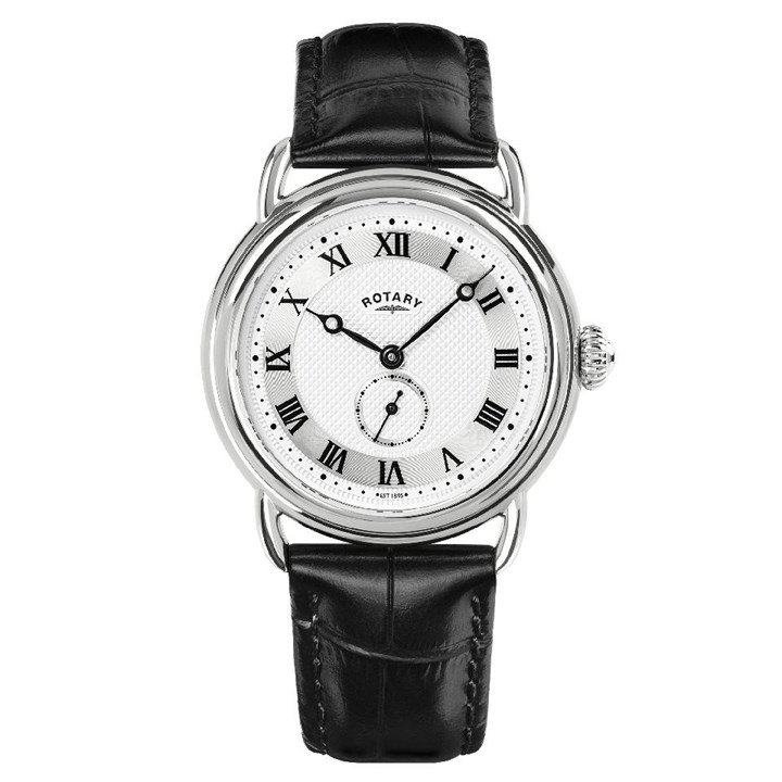 Rotary GS02424/21 Heritage Sherlock Black Leather Strap Watch - W13311