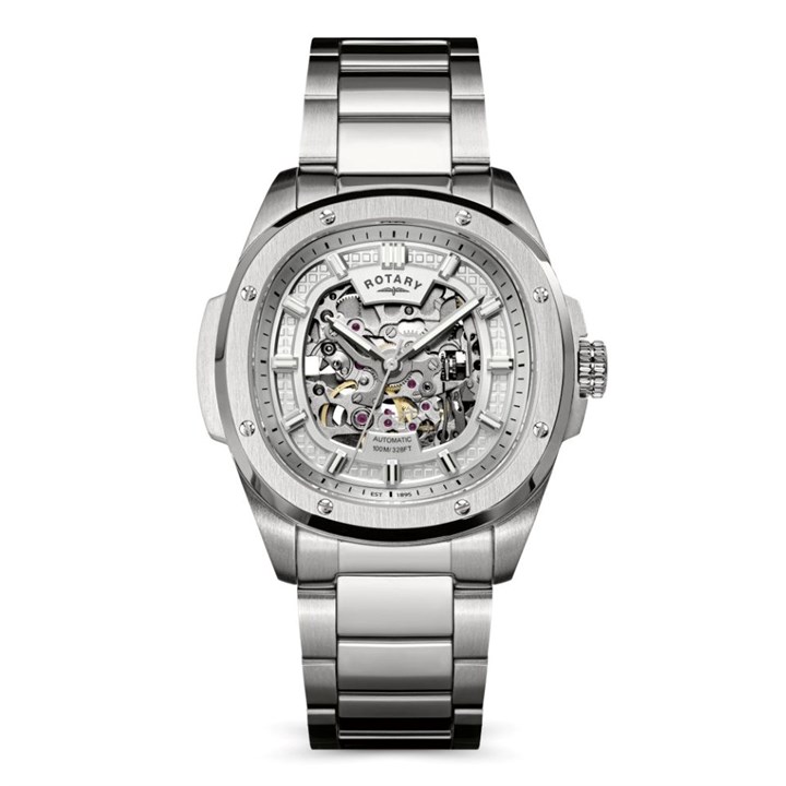 Rotary RGB10079/06 Apex100 Skeleton Automatic Bracelet Watch - W13328