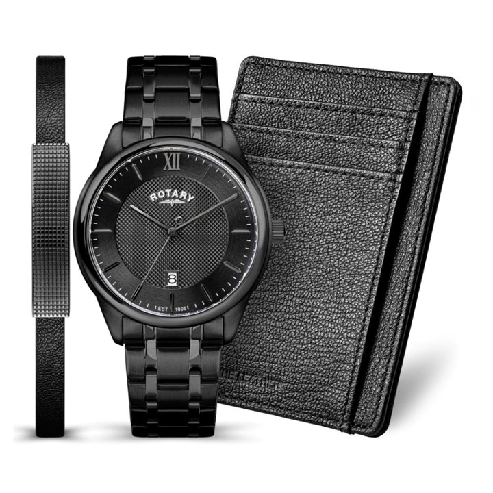 Rotary RGB10099/04-SET Watch, Wallet And Bracelet Gift Set - W13354