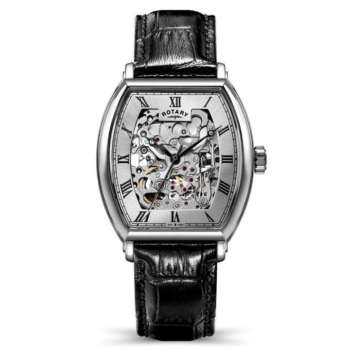 RGS10109/06 Rotary Greenwich Automatic Black Strap Watch - W13363