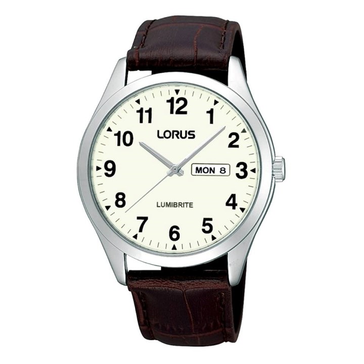 Lorus RJ647AX9 Black Leather Strap Watch - W16229