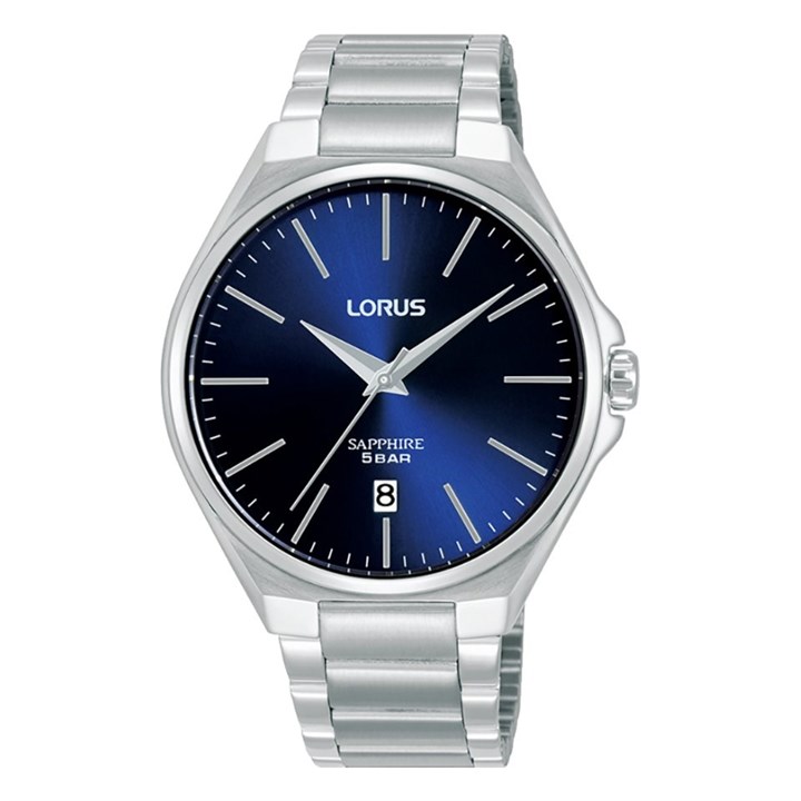 Lorus RS947DX9 Slim Blue Sunray Dial Bracelet Watch - W16286