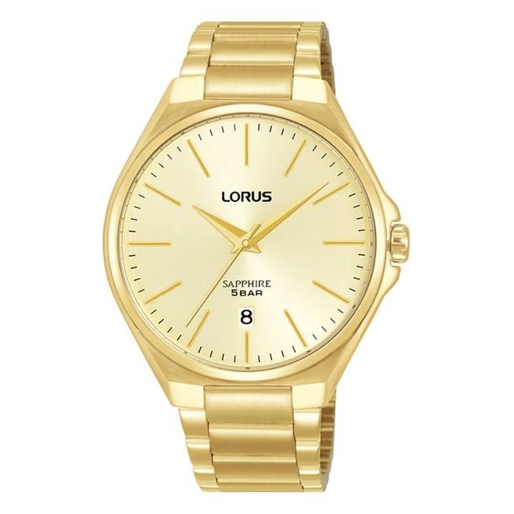 Lorus RS950DX9 Slim Gold Plated Bracelet Watch - W16288