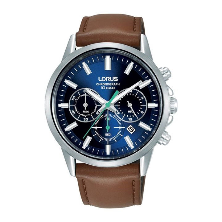 Lorus RT381KX9 Chronograph Brown Leather Strap Watch - W16302