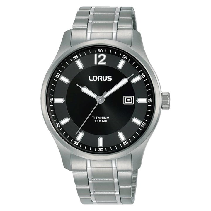 Lorus RH995QX9 Titanium Black Dial Bracelet Watch - W16310