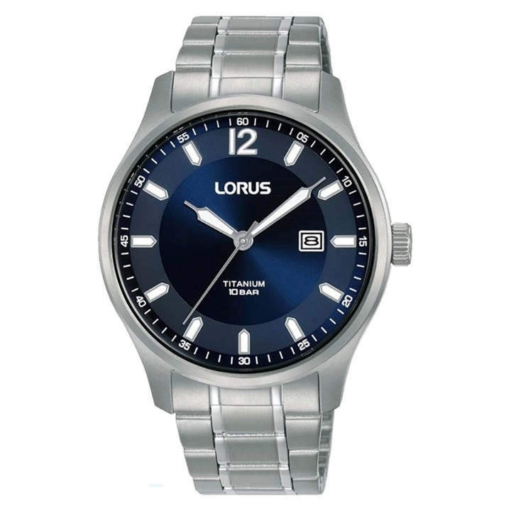 Lorus RH997QX9 Titanium Blue Dial Bracelet Watch - W16311