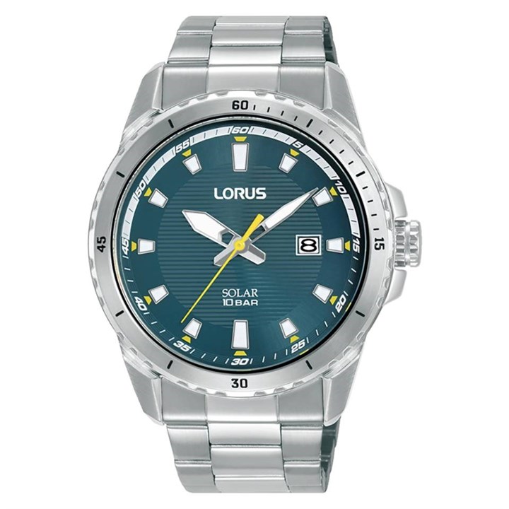 Lorus RX369AX9 Solar Teal Dial Bracelet Watch - W16314