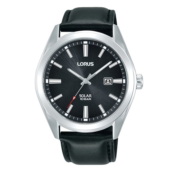 Lorus RX339AX9 Black Leather Strap Watch - W16325